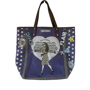 NWT Barbara Rihl Rare Purple Tote Bag